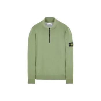 STONE ISLAND Compass Motif Zip up Sweatshirt