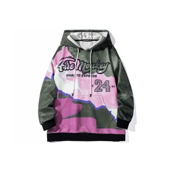 FireMonkey Sweatshirts Unisex Black Pink