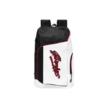 Spare No Pains. Polyester Backpack Training Bag Regular Unisex White Black