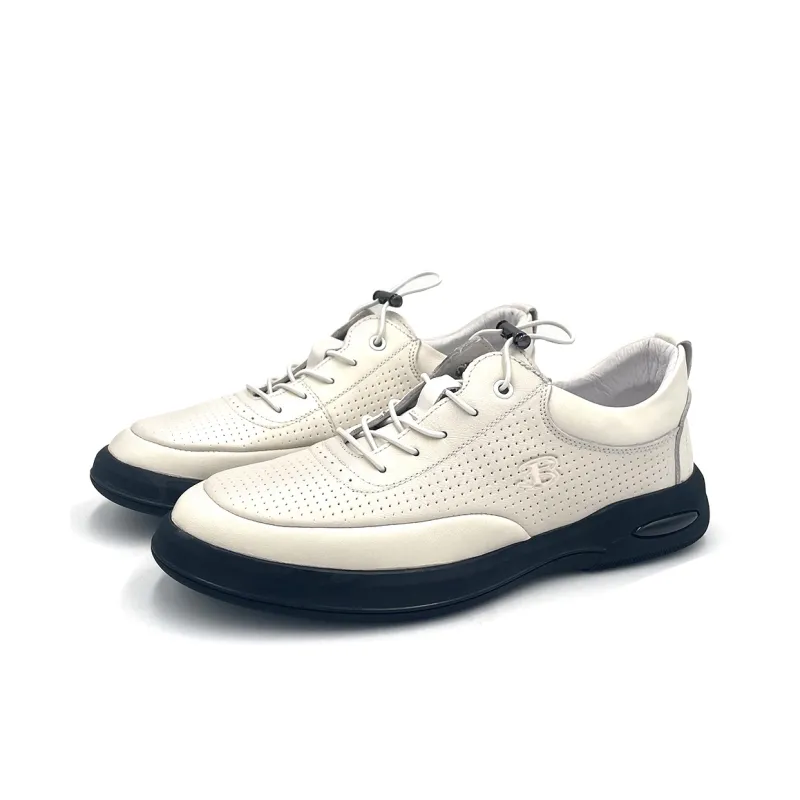 BEN SHERMAN Slip Resistant Low Top Casual Shoes Men's White-2