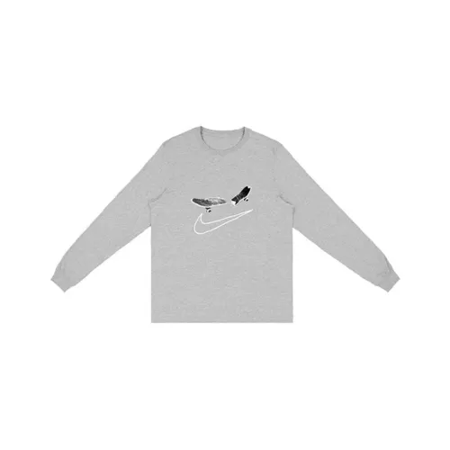Jordan X Travis Scott Sweatshirts Unisex Gray