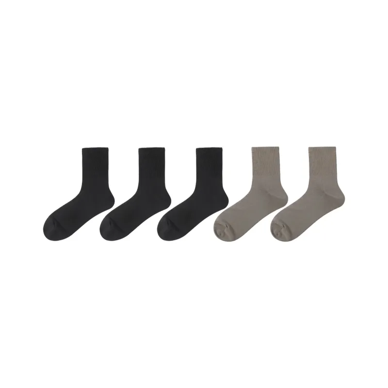 SEOBEAN Mid Calf Socks Men's 5 Pack-10