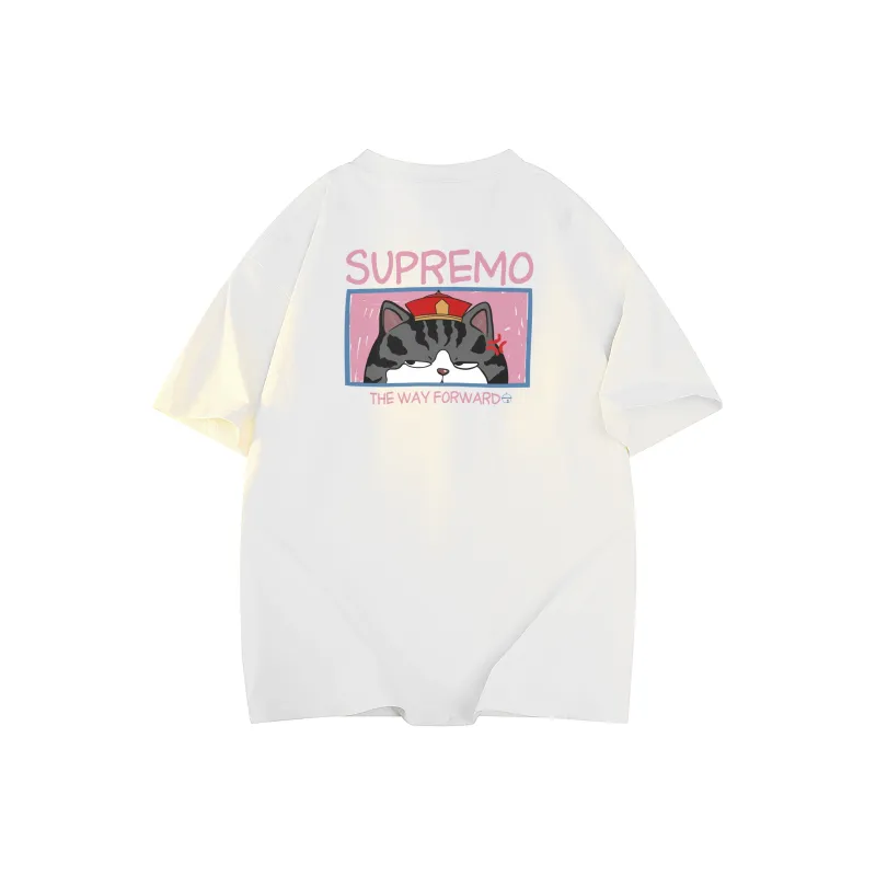 Supremo Cat T Shirts Unisex-2