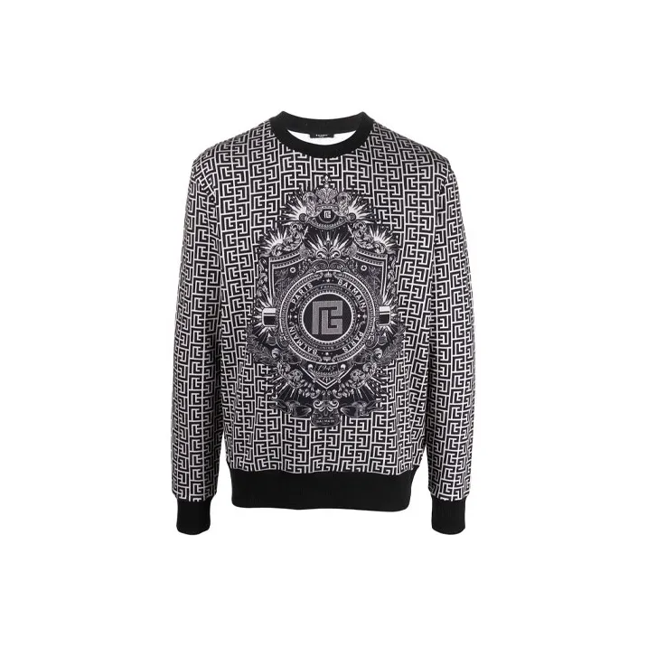 BALMAIN Sweatshirts Men Gray-0