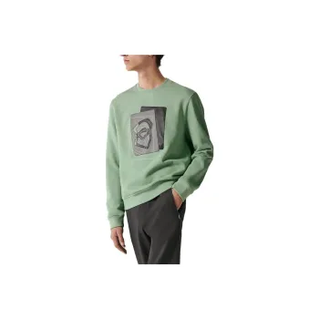 HERMES Sweatshirts Men Aqua Blue