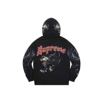 Supreme Panther Zip Up Hooded Sweatshirt