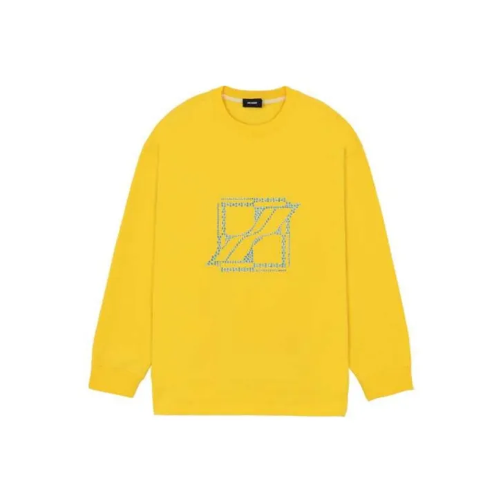 WE11DONE Sweatshirt Unisex Yellow-0