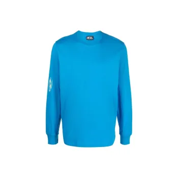 DIESEL Sweatshirts Men Sky Blue
