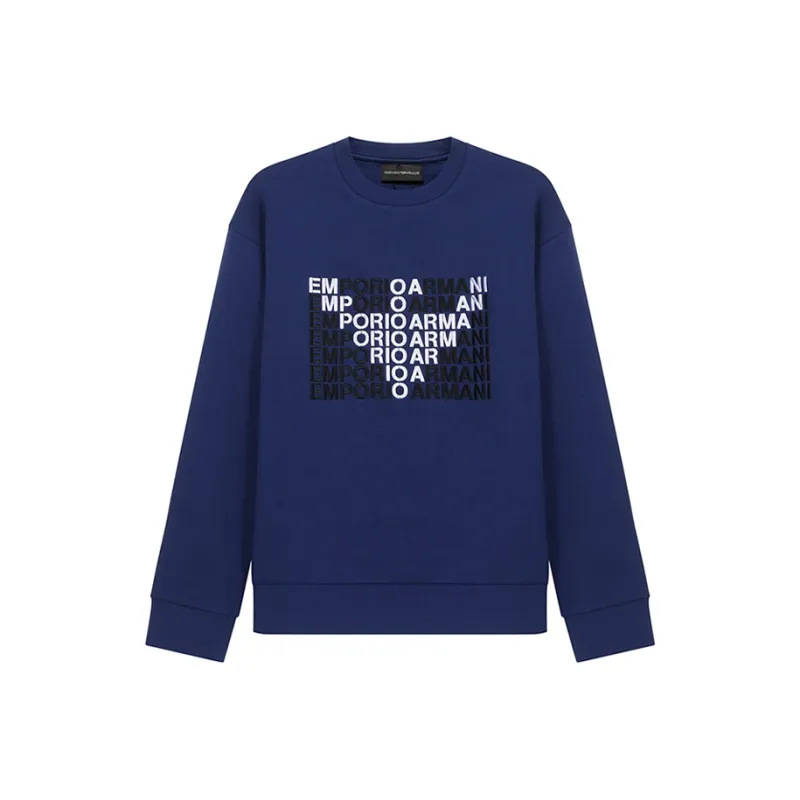 EMPORIO ARMANI Sweatshirts Men Dark Blue-0