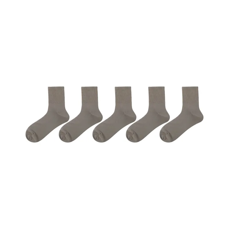 SEOBEAN Mid Calf Socks Men's 5 Pack-19