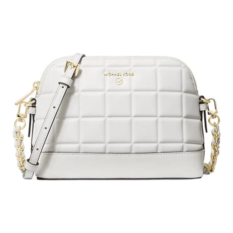 MICHAEL KORS Leather Crossbody Bag, Shoulder Bag Tubas Women's White-0