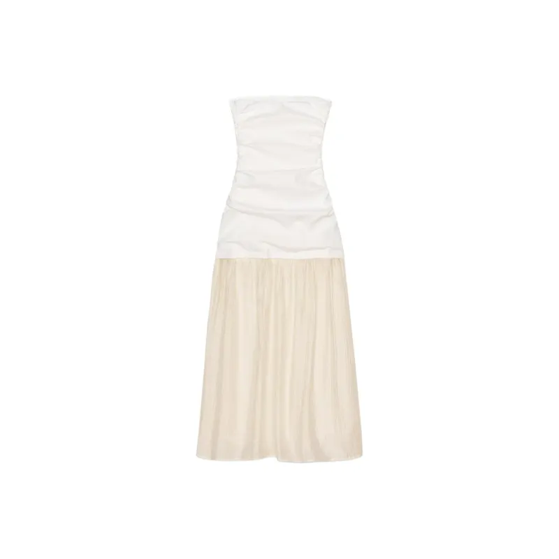 ZARA Sleeveless Dress Women's Raw White-1