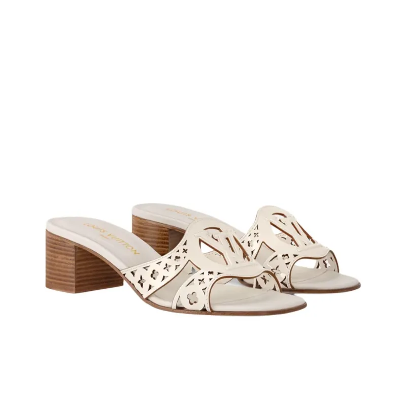 LOUIS VUITTON Isola Slide Slippers 4.5cm Women's Beige-1