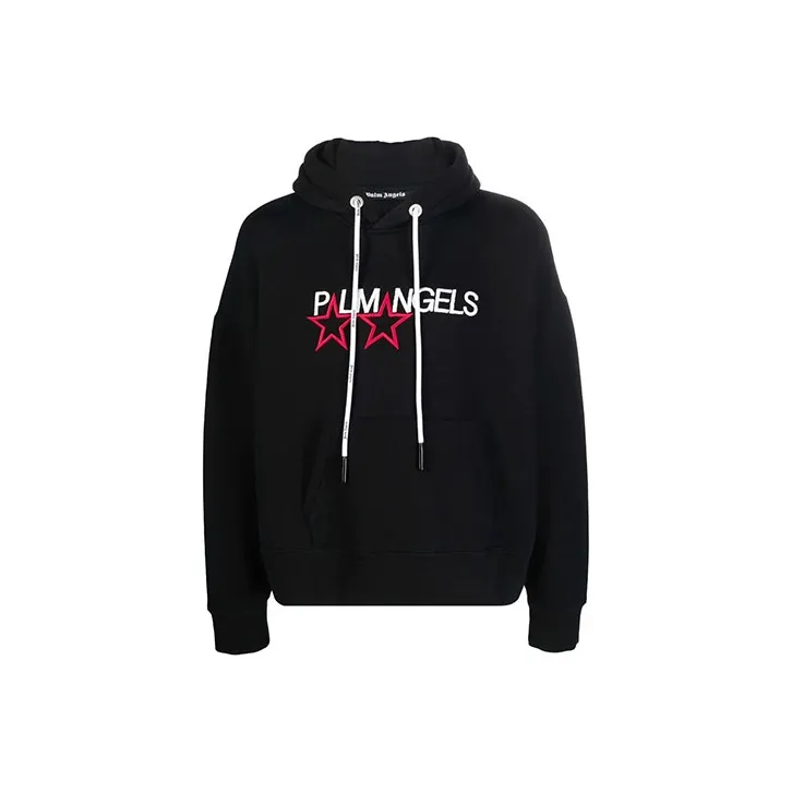PALM ANGELS Racing Stars Logo Hoodie-0