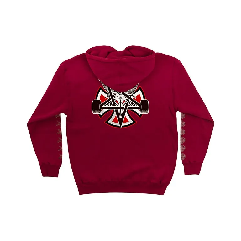 Independent X Thrasher Sweatshirts Unisex Red-0