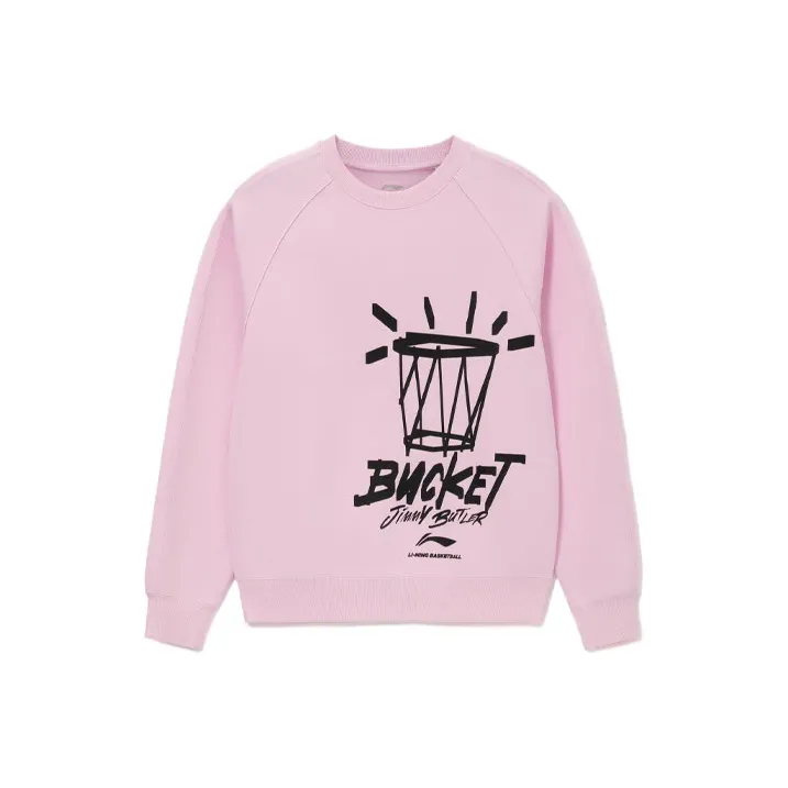 LiNing Basketball Collection Sweatshirt Men's Pink-0