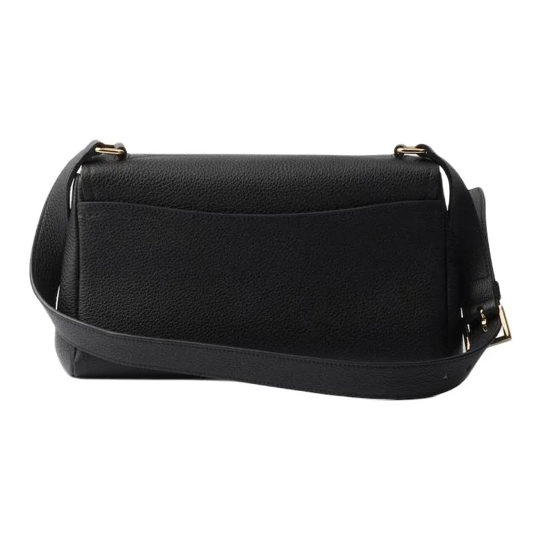 PRADA Calfskin Shoulder Bag Small Size Men's Black-2
