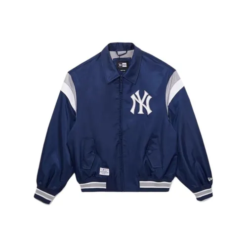 New Era SS25 Baseball Jacket Unisex Navy Blue