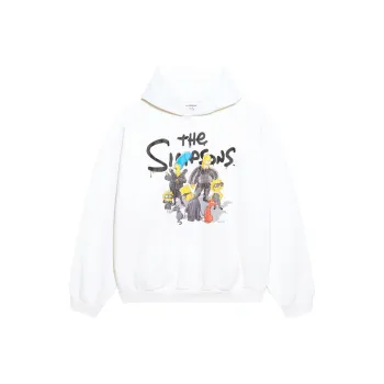 Balenciaga X The Simpsons Women'ss Wide Fit Hoodie
