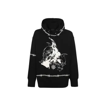 Givenchy Barbed Eagle Oversized Fit Hoodie