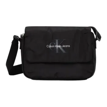 CALVIN KLEIN Recycled Polyester Shoulder Bag Men's Black