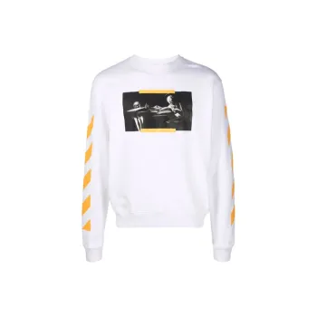 OFF WHITE Caravaggio Saint Jerome Writing Print Slim Fit Sweatshirt