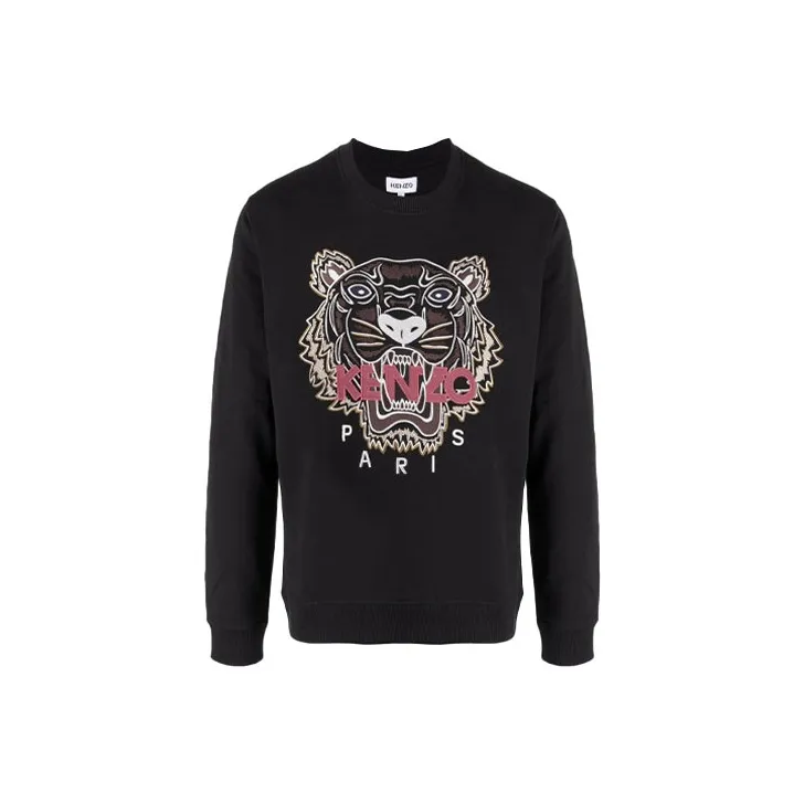 KENZO Tiger Head Embroidery Printing Hedging Hoodie-0