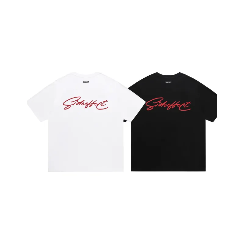 SIDEEFFECT Short Sleeved T Shirts Unisex Summer-14