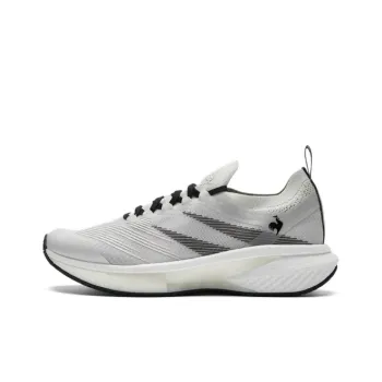 Le Coq Sportif Cushioning And Breathable Low Top Running Shoes Unisex Light Gray