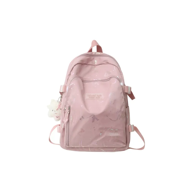 H YXIANG Nylon Backpack Unisex Multicolor-4