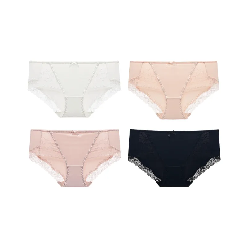 MY BODY Sexy Lace Underpants Women's 4 Pack-0