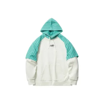 LINING Skateboard Sweatshirts Men Champagne White Ice Crystal Green