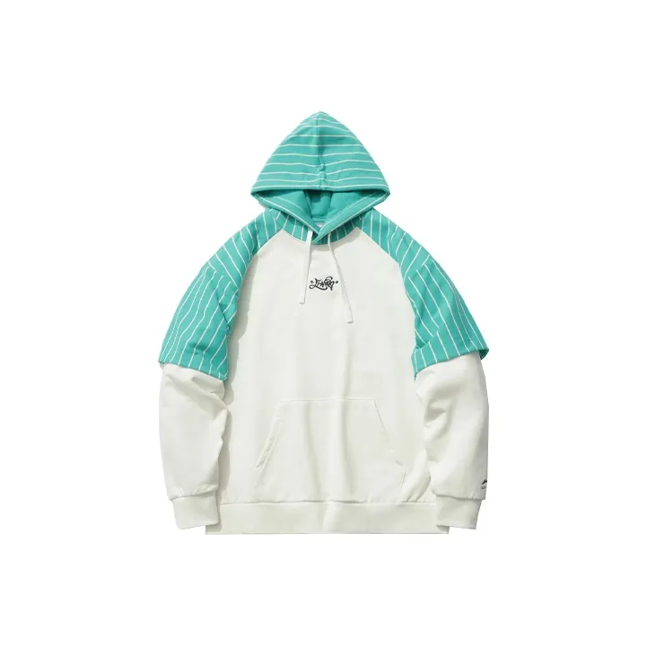 LINING Skateboard Sweatshirts Men Champagne White Ice Crystal Green-0