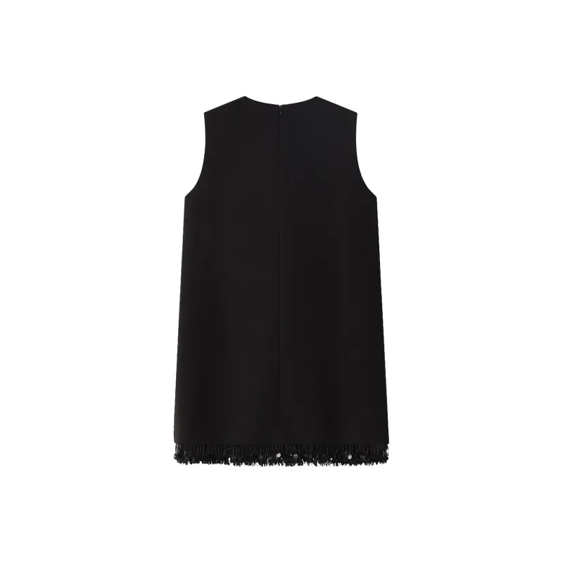 THE SEA LIFE 2025 Spring Sleeveless Dress Women's Black Mage-1