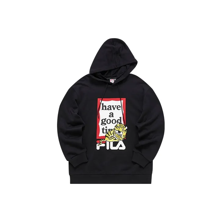 FILA Co branded Year Of The Tiger Collection Sweatshirts Unisex Jet Black-0