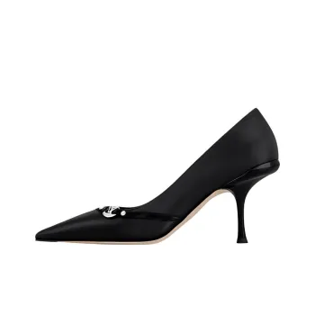 LOUIS VUITTON 6AM Slim Heel High Heels 7.5cm Women's Black