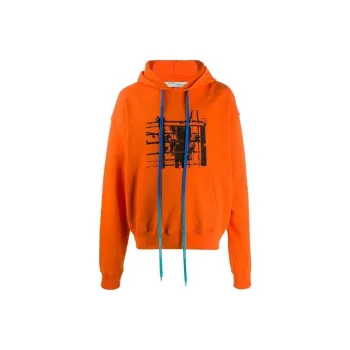 OFF WHITE Industrial Logo Hoodie