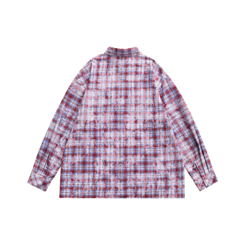 Magmode Shirt Unisex Blue Plaid Color-8