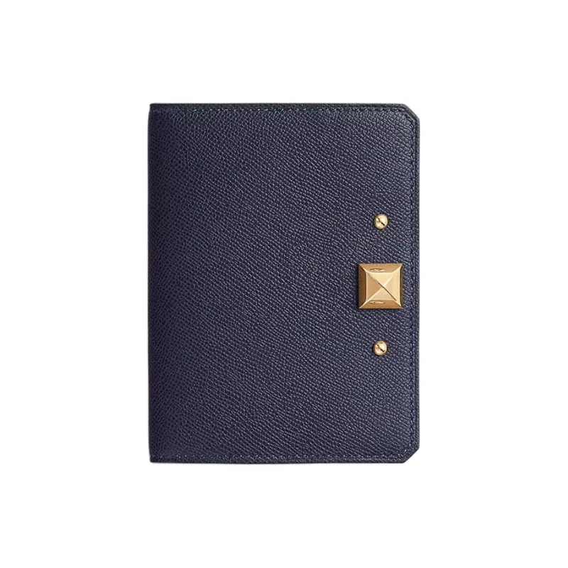 HERMES Medor Calfskin Card Holder Women's 2Z Bleu Nuit Midnight Blue-0