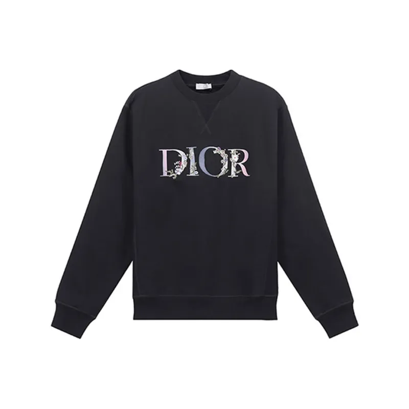 DIOR Floral Logo Crewneck-0