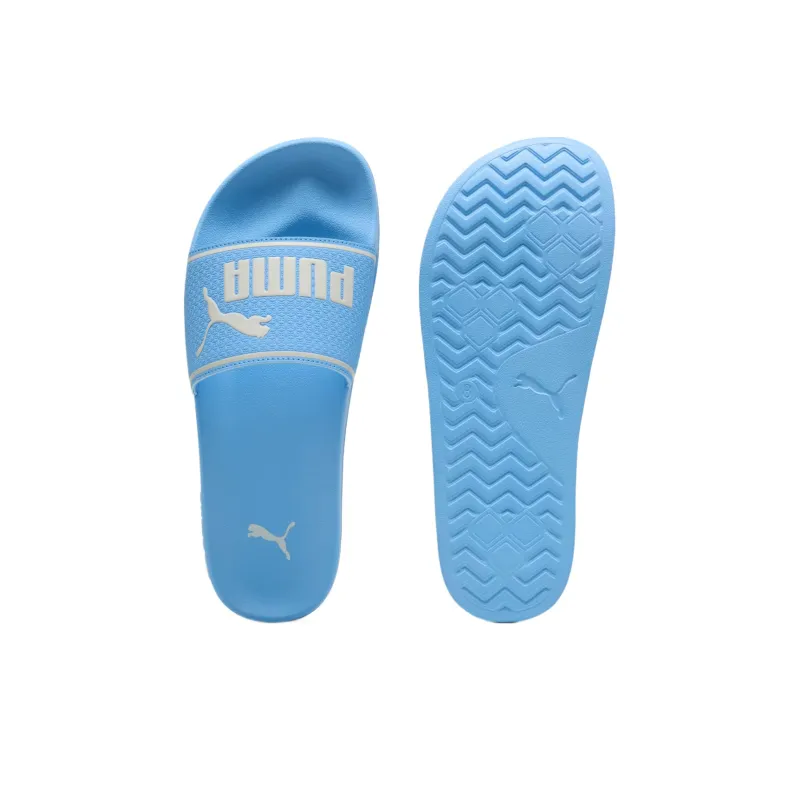 PUMA Leadcat 2.0 Slip Resistant Odor Resistant Slide Slippers Men's Team Light Blue High Mountain Snow-4