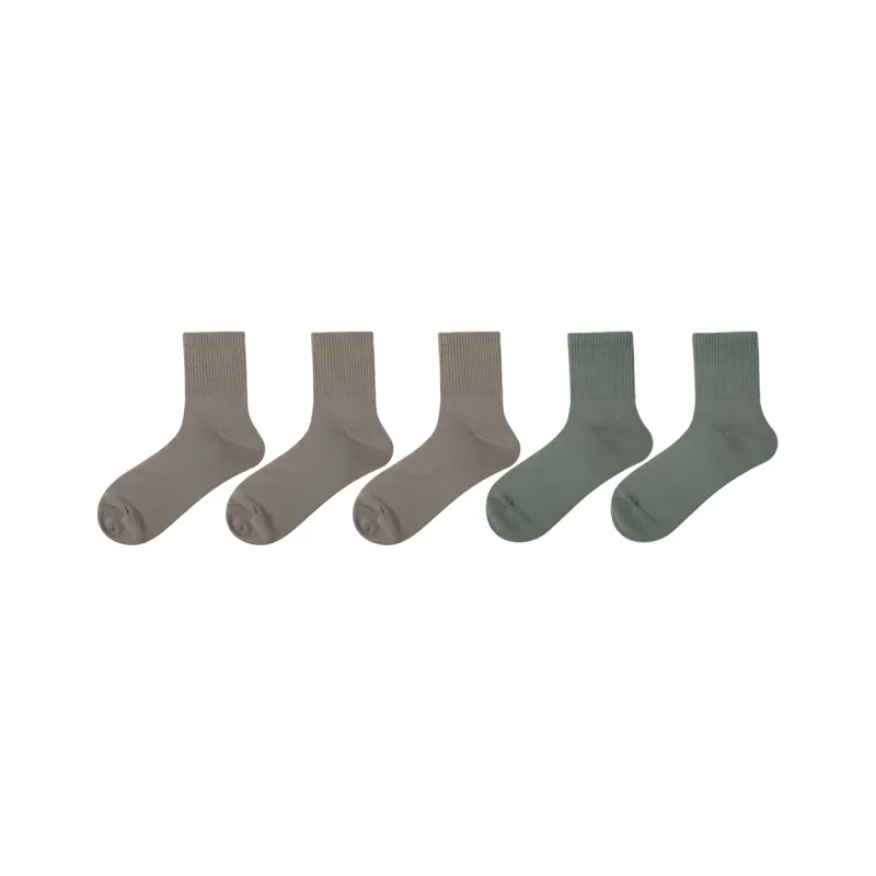 SEOBEAN Mid Calf Socks Men's 5 Pack-13