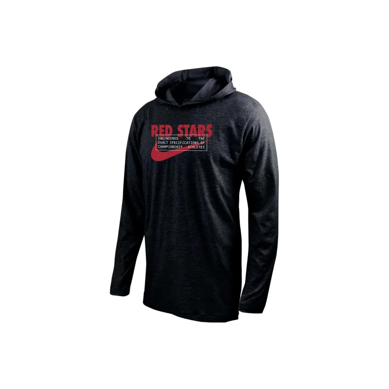 Nike Chicago Red Stars Men's Nike Soccer Long Sleeve Hooded T Shirt-0