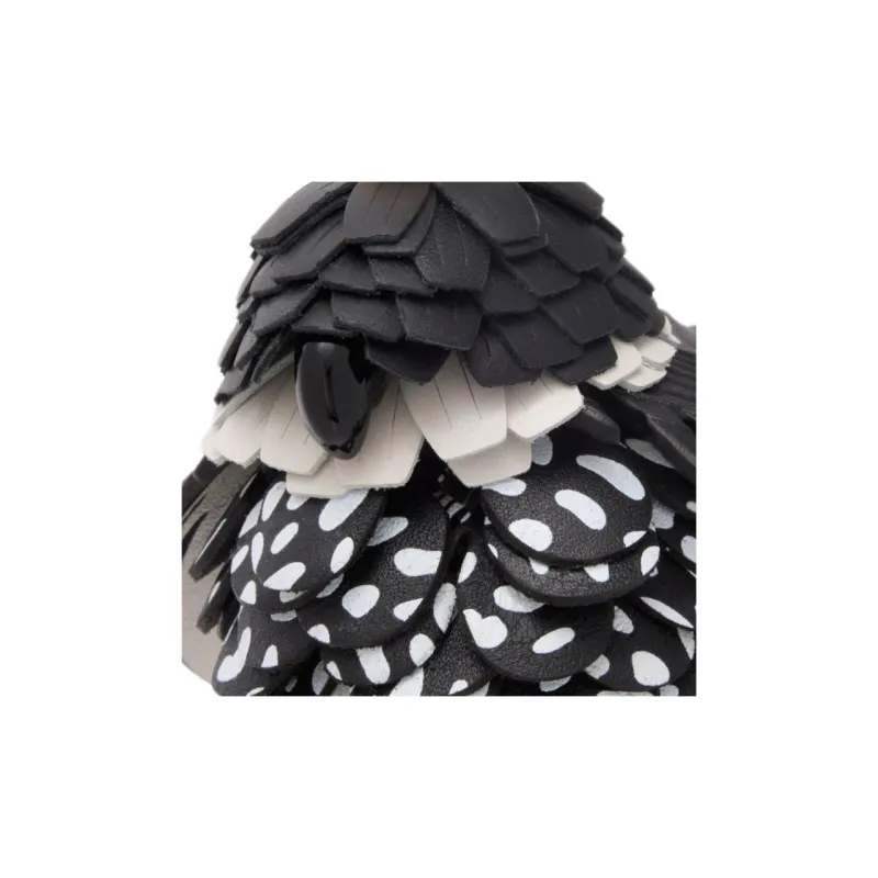 LOEWE Classic Calfskin Bag Charm Bag Accessory Women's Black & Soft White-2