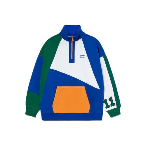 LiNing CF Enlightenment Journey Collection Sports Fashion Collection Sweatshirt Unisex Green Purple Blue