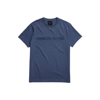 Canada Goose Logo Embroidered Crewneck T Shirt
