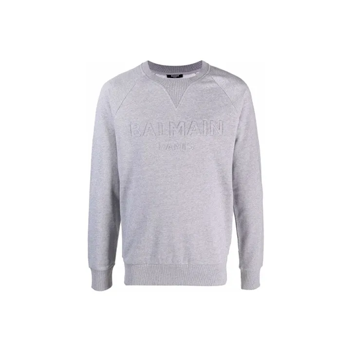 BALMAIN Sweatshirts Men Gray-0