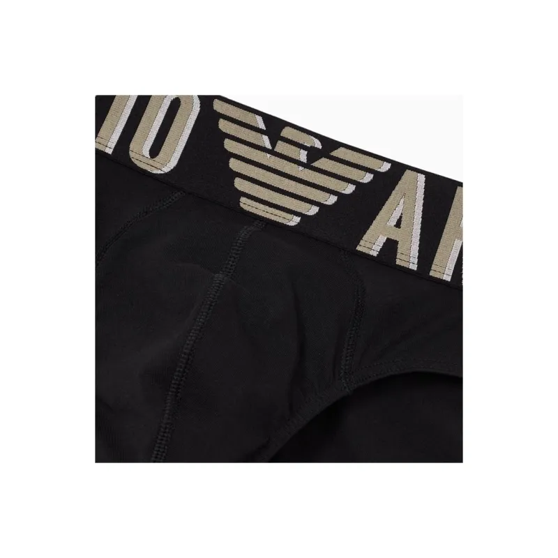 EMPORIO ARMANI Asv Megalogo Organic Cotton Briefs-1