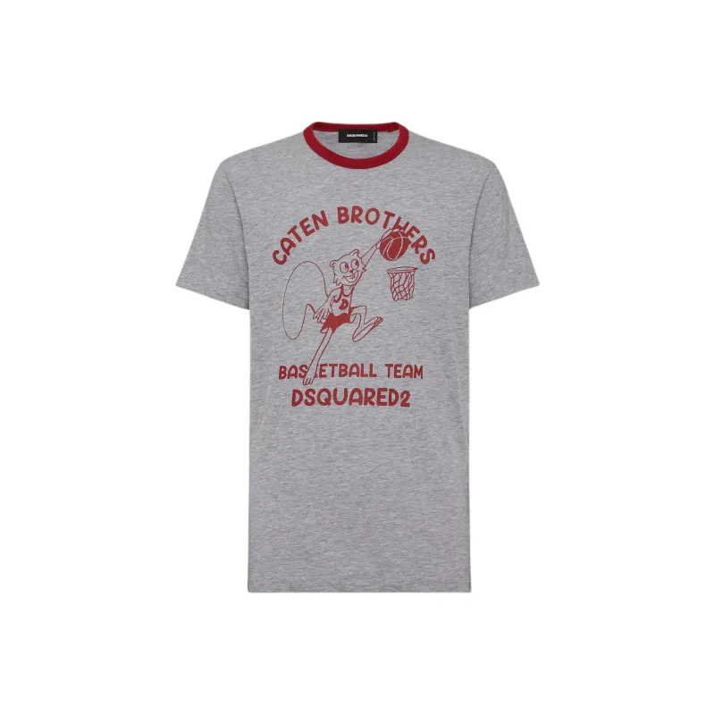 DSQUARED 2 Graphic Printed Crewneck T Shirt-0