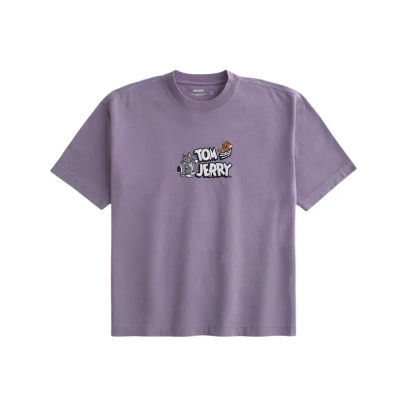 Hollister T Shirts Men Purple-0